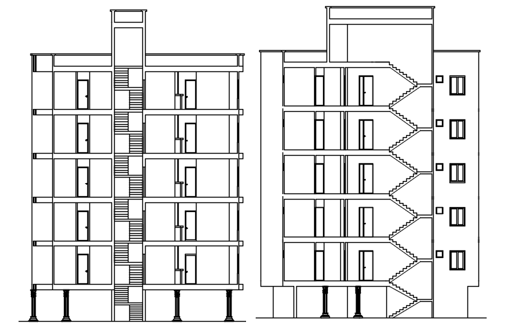 Residential Apartment Design In DWG File