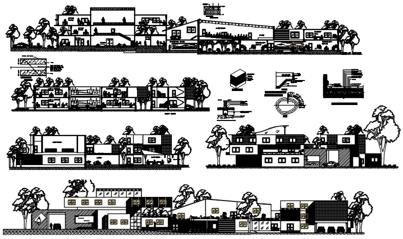 Hotel Business Center Design In DWG File