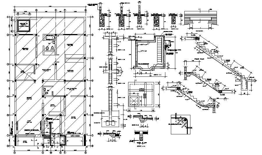 Foundation Plan Drawing In DWG File