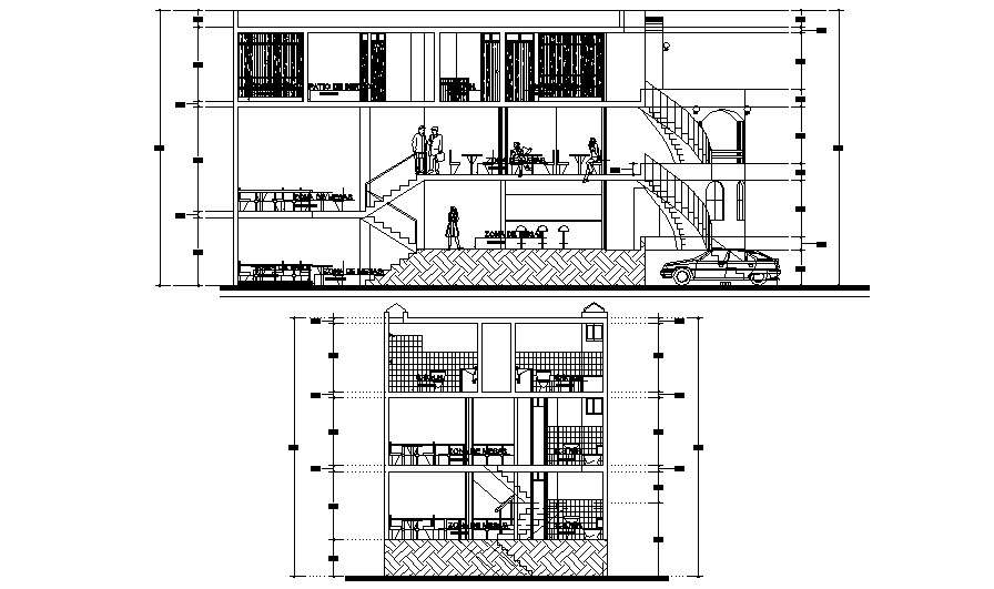 Download Free Restaurant Drawing In DWG File
