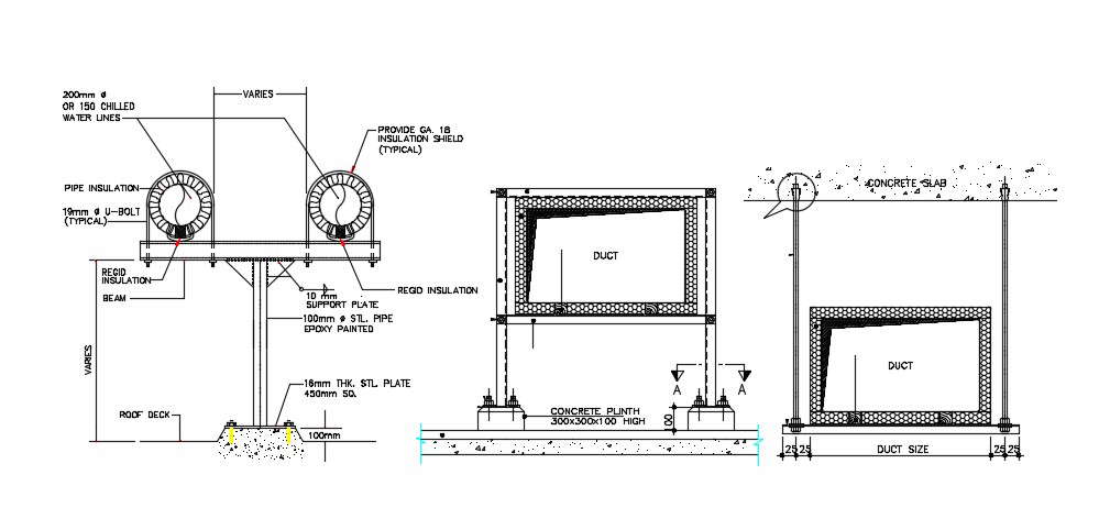 Duct Design Layout CAD Drawing Free Download 