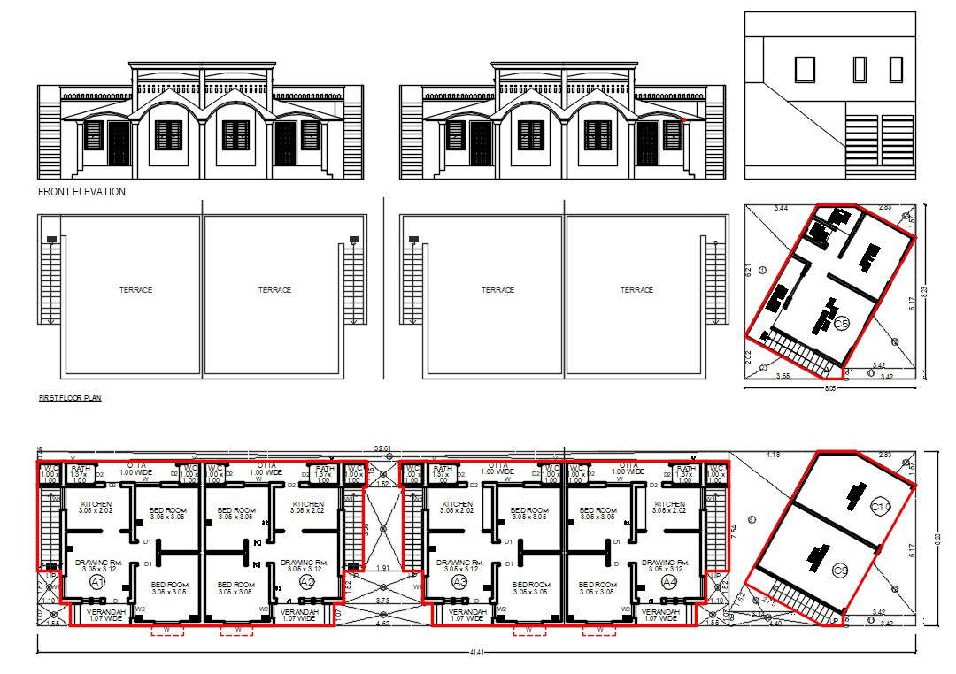 Duplex House Plan 