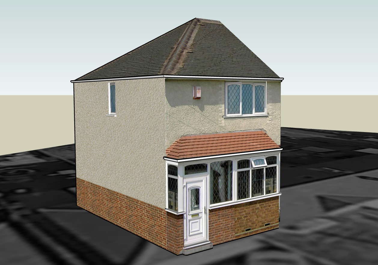 Duplex house for a nuclear family