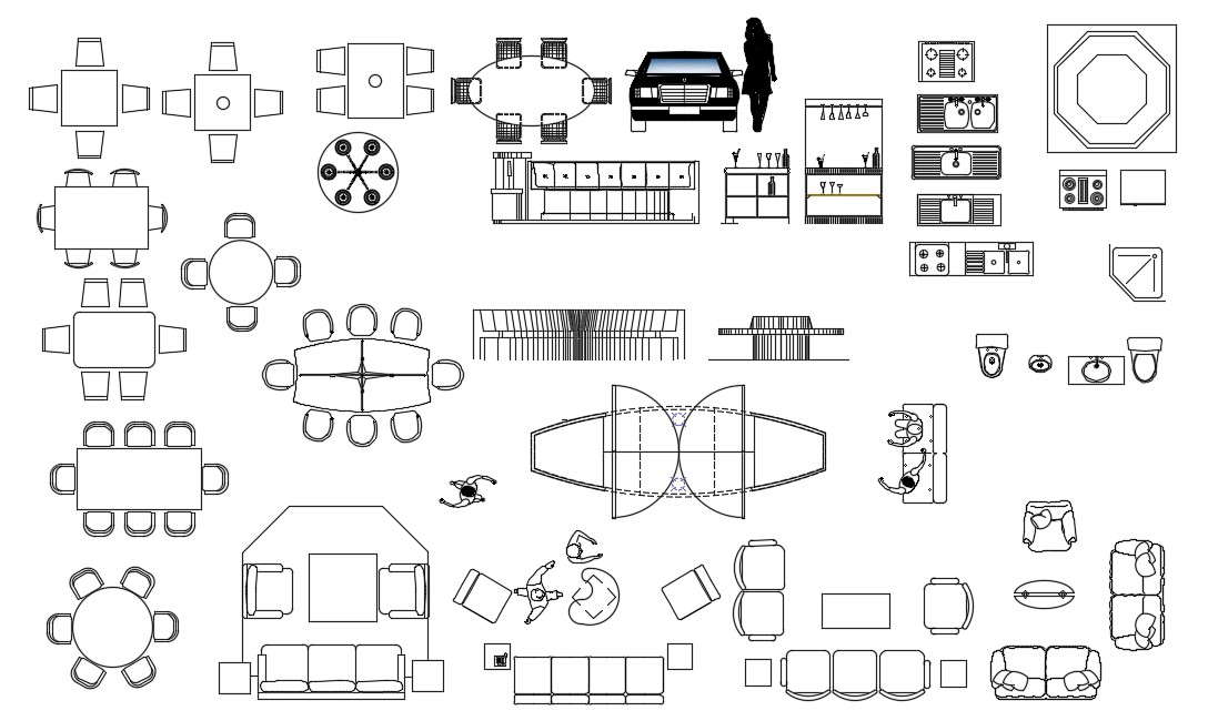  furniture cad blocks
