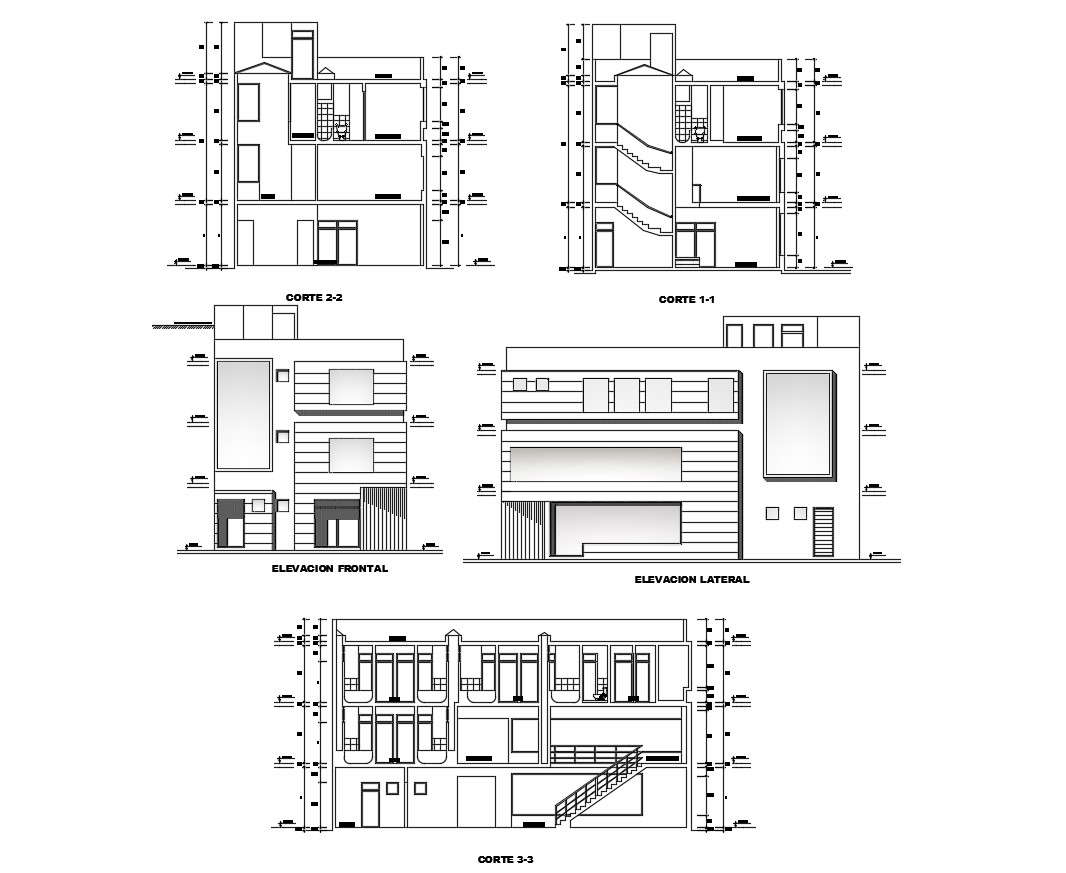 Dwg file of  bar restaurant elevation 