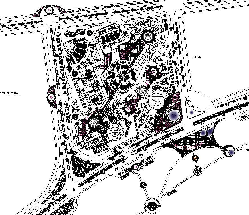 Dwg file of convention centre