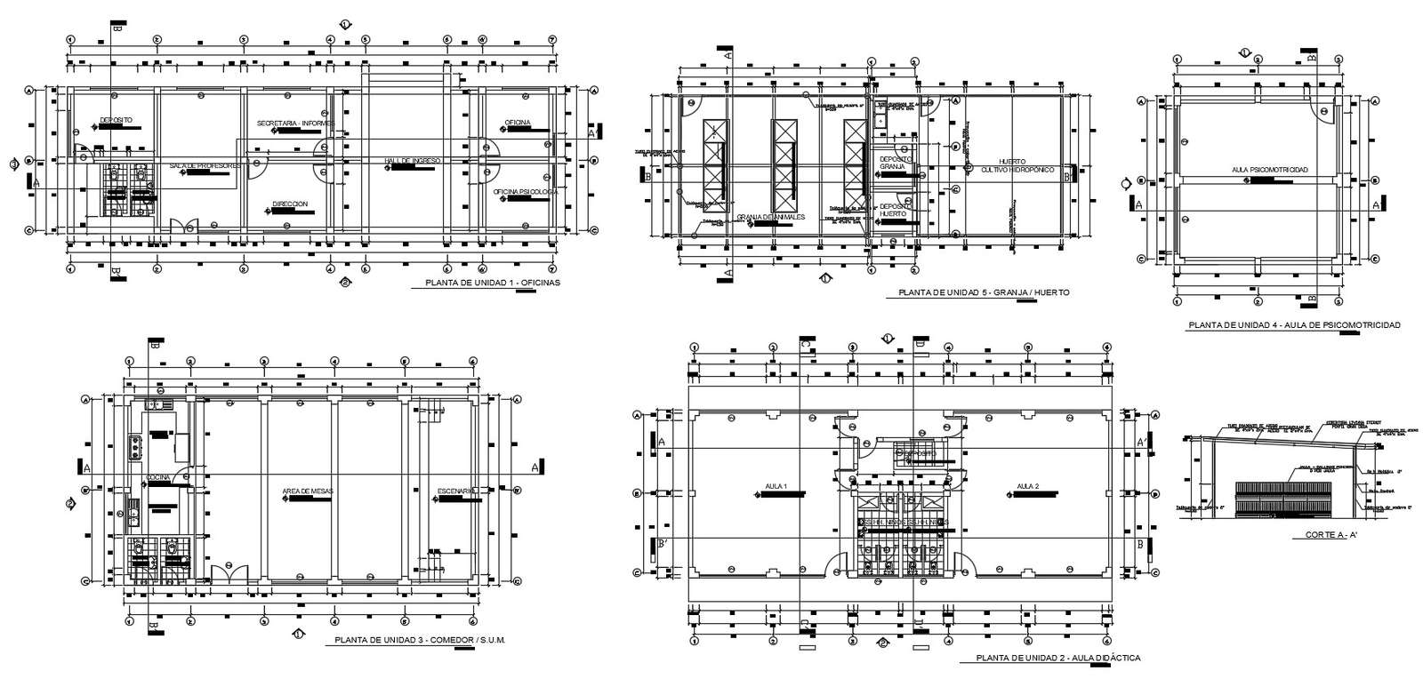 Dwg file of educational institute