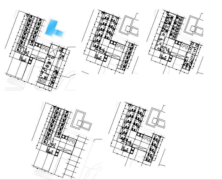 Dwg file of hotel layout 