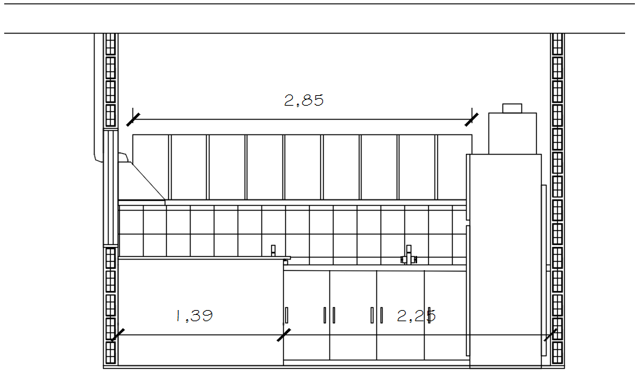 Dwg file of kitchen section