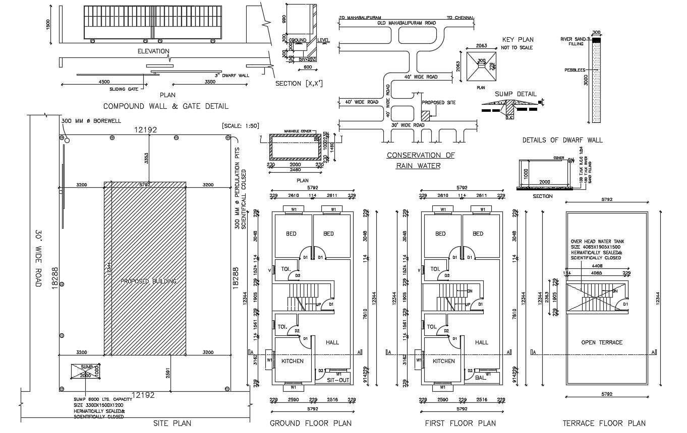 Dwg file of residential building