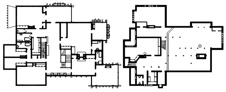 Dwg file of residential bungalow