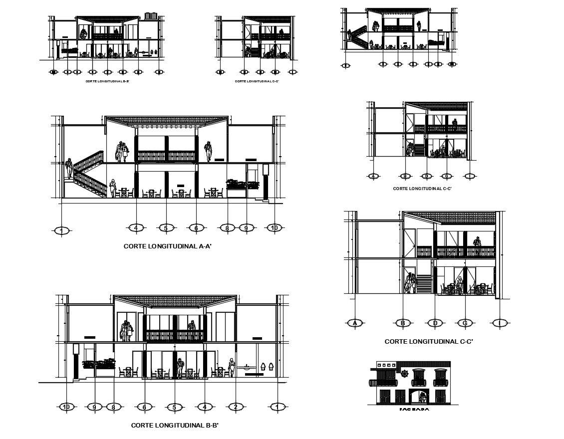 Dwg file of restaurant section