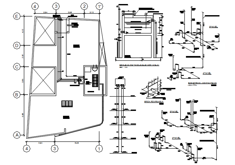 Dwg file of terrace layout of clinic