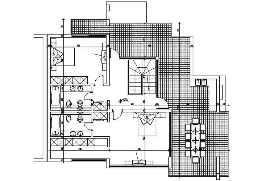 Dwg file of the house design in dwg file