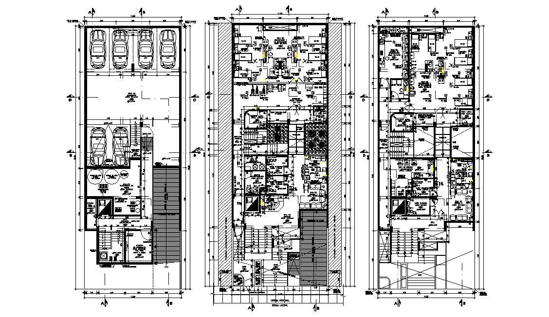 Dwg file of the residential apartment 