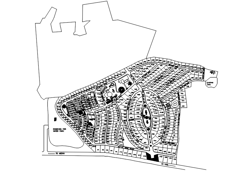 Survey Plan In DWG File