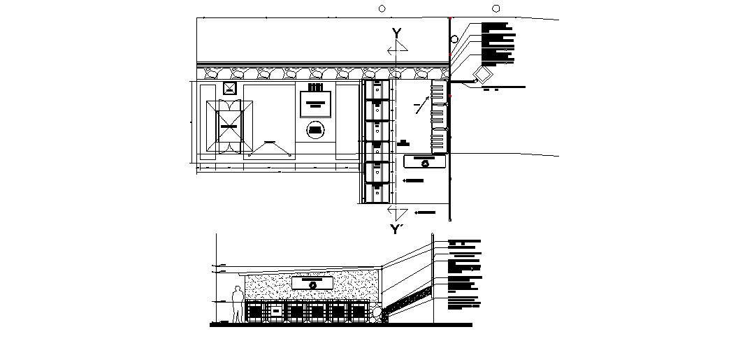 Ecological mobile point plant cad drawing details dwg file