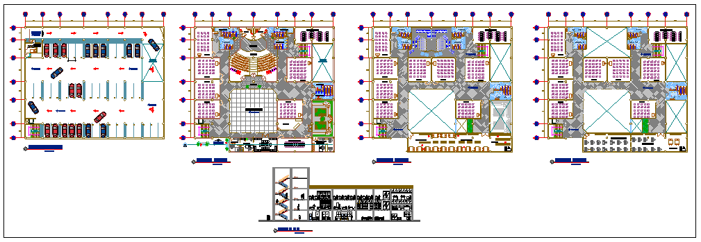 Educational institute project  design drawing