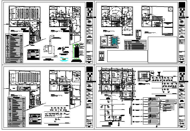 Electric Detail plan lay-out detail