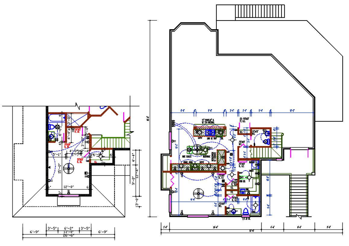 Electrical Layout Plan Of House DWG File