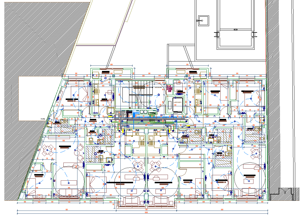 Electrical Layout plan for Building Project