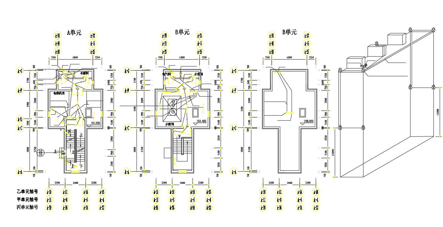 Electrical Room Design CAD Layout Plan 