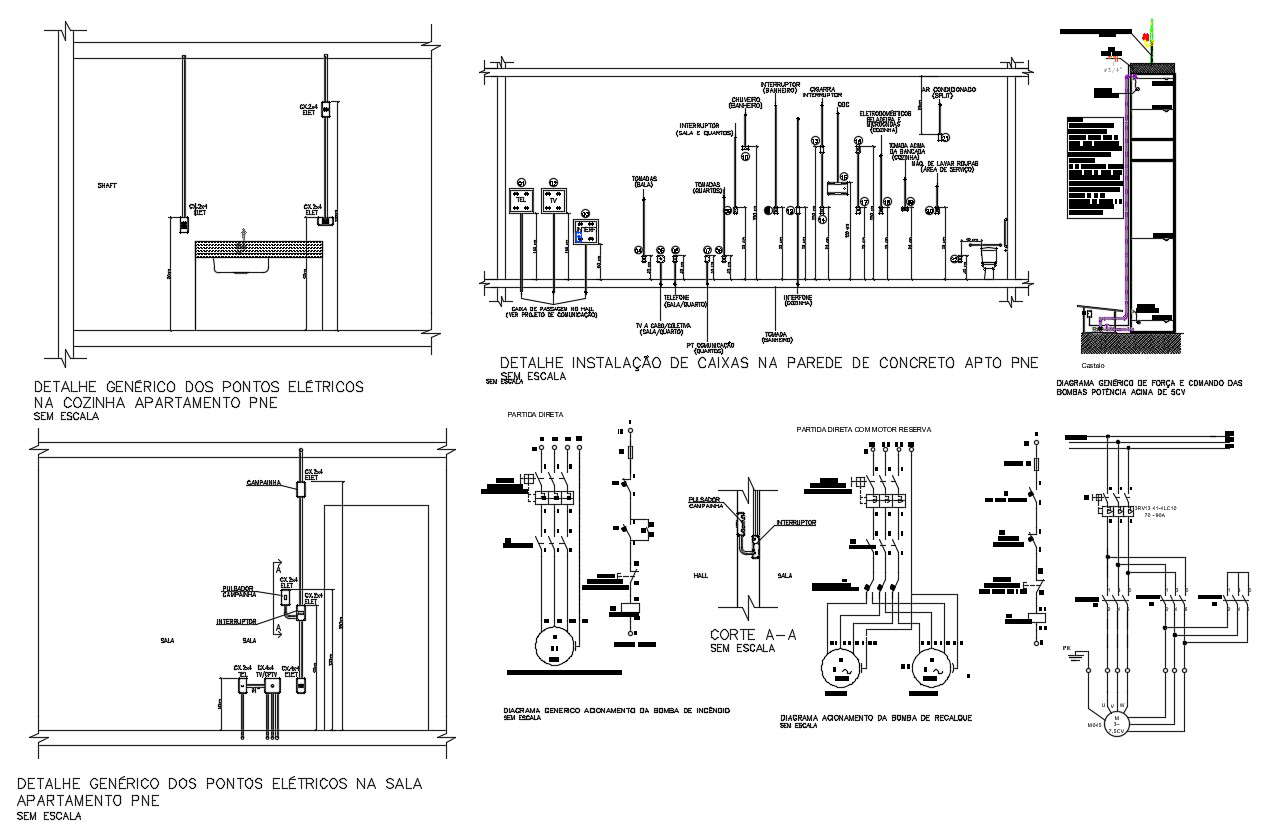 2D Electrical Wiring Circuit CAD Model | DWG Layout File
