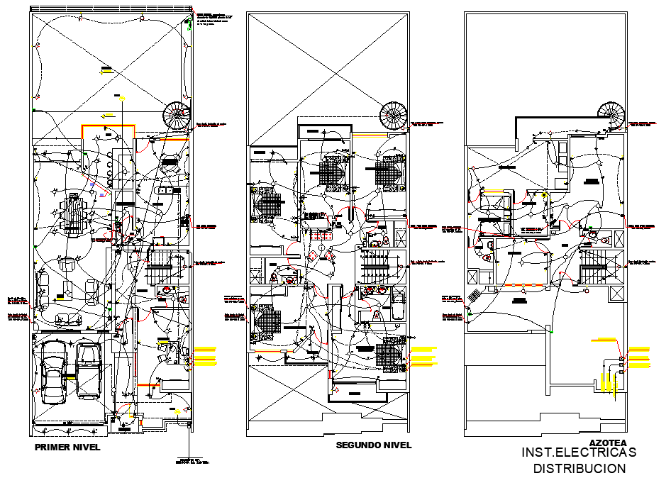 Electrical house plan autocad file