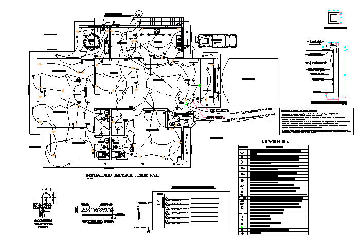 Electrical layout plan dwg file