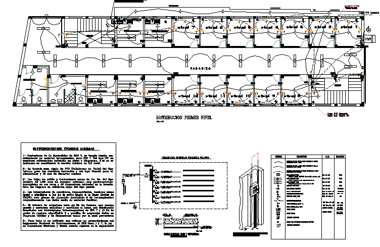 Electrical layout plan dwg file