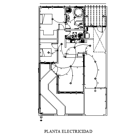 Electrical layout plan dwg file