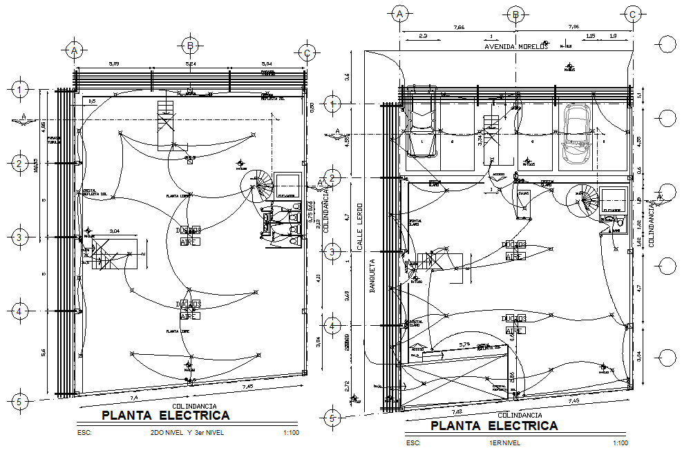 Electrical layout plan dwg file