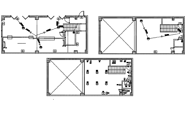 Electrical pizzeria plan detail dwg file