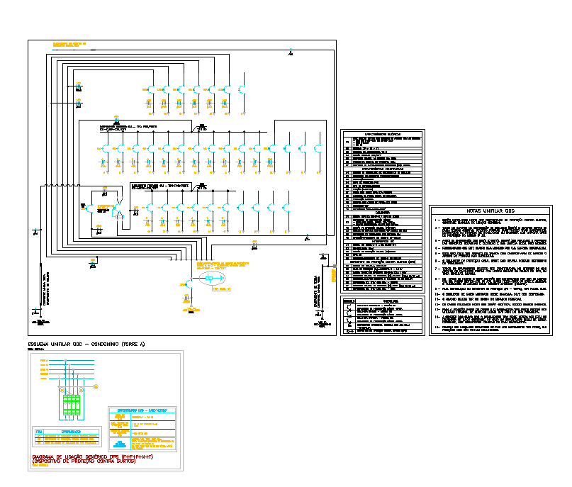 Electrical Diagram for Residential Apartments Tower A