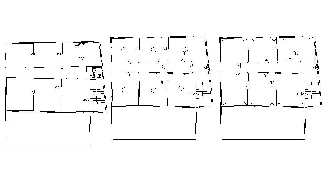 Electrical Layout Of Residential House Drawing DWG File 