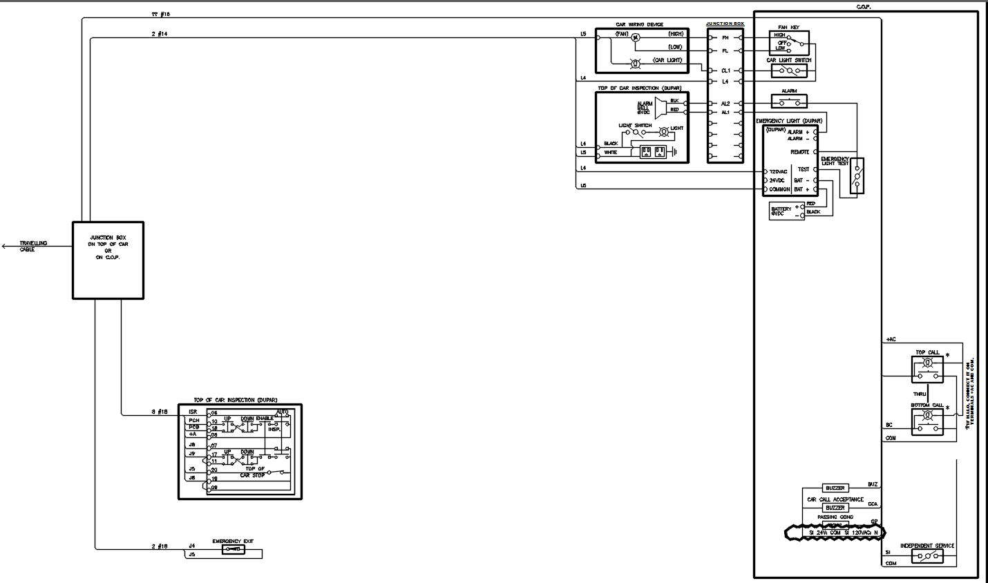 Electric wiring diagram of the car in AutoCAD 2D drawing, CAD file, dwg file