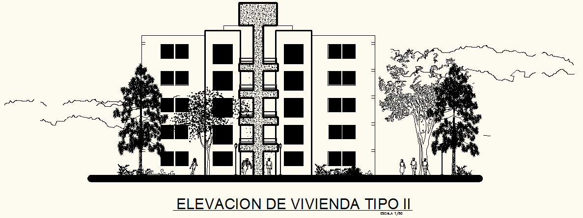 Commercial Building Design In AutoCAD File