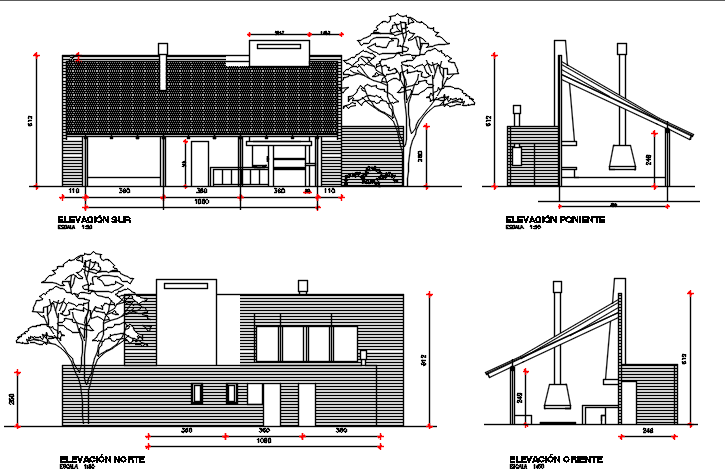 Elevation detail dwg file