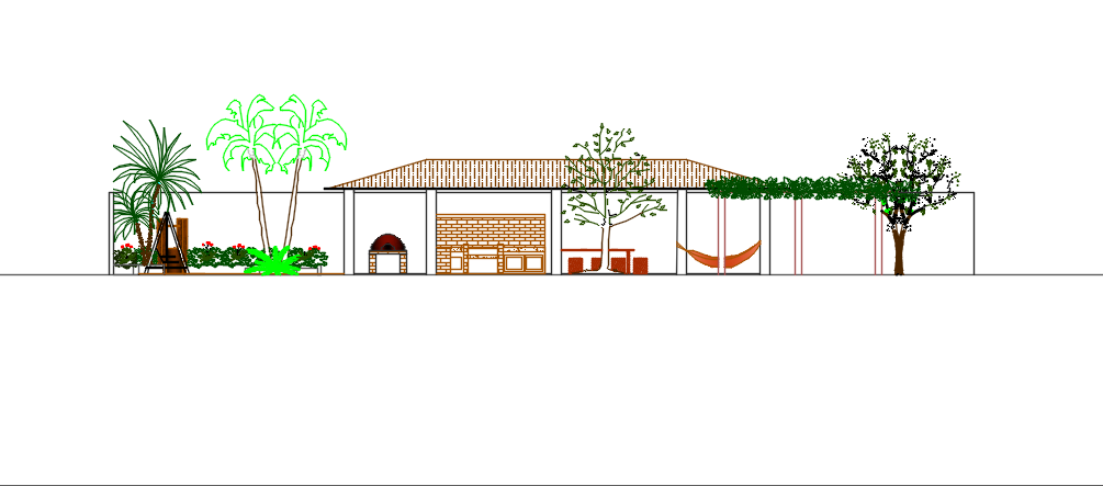 Elevation detail dwg file