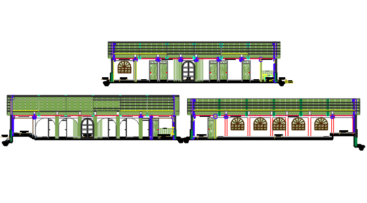 Elevation detail dwg file