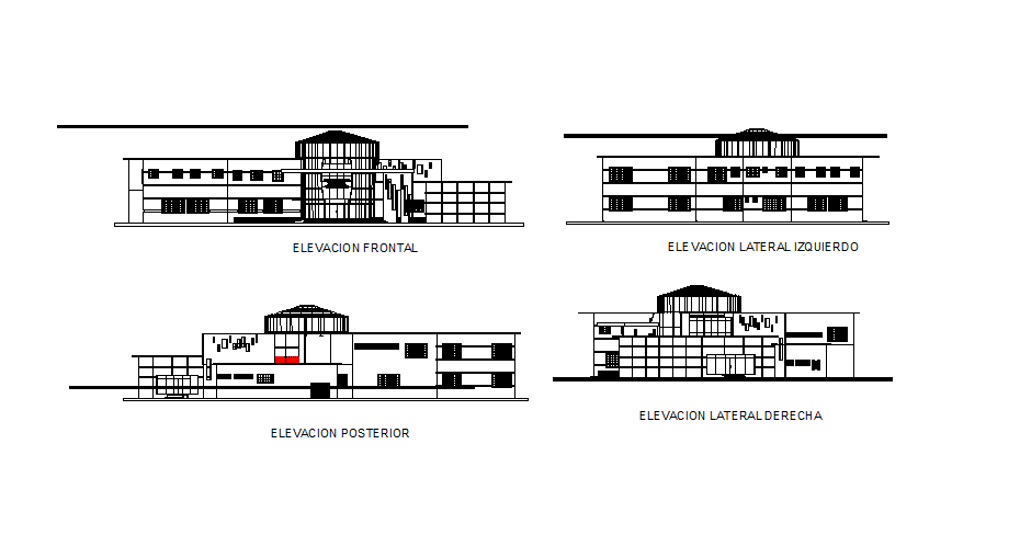 Elevation detail dwg file