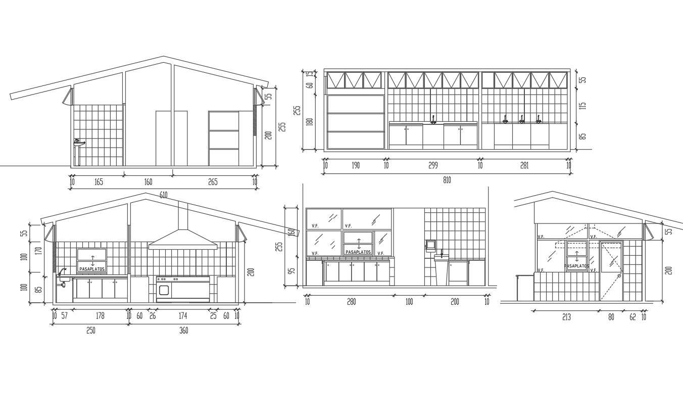 Elevation detail dwg file