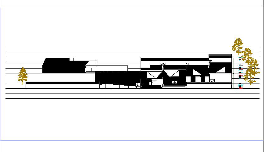 Elevation detail of public library.
