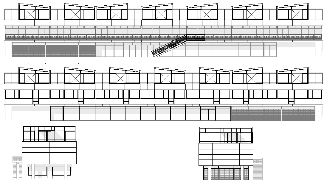 Elevation home plan detail dwg file