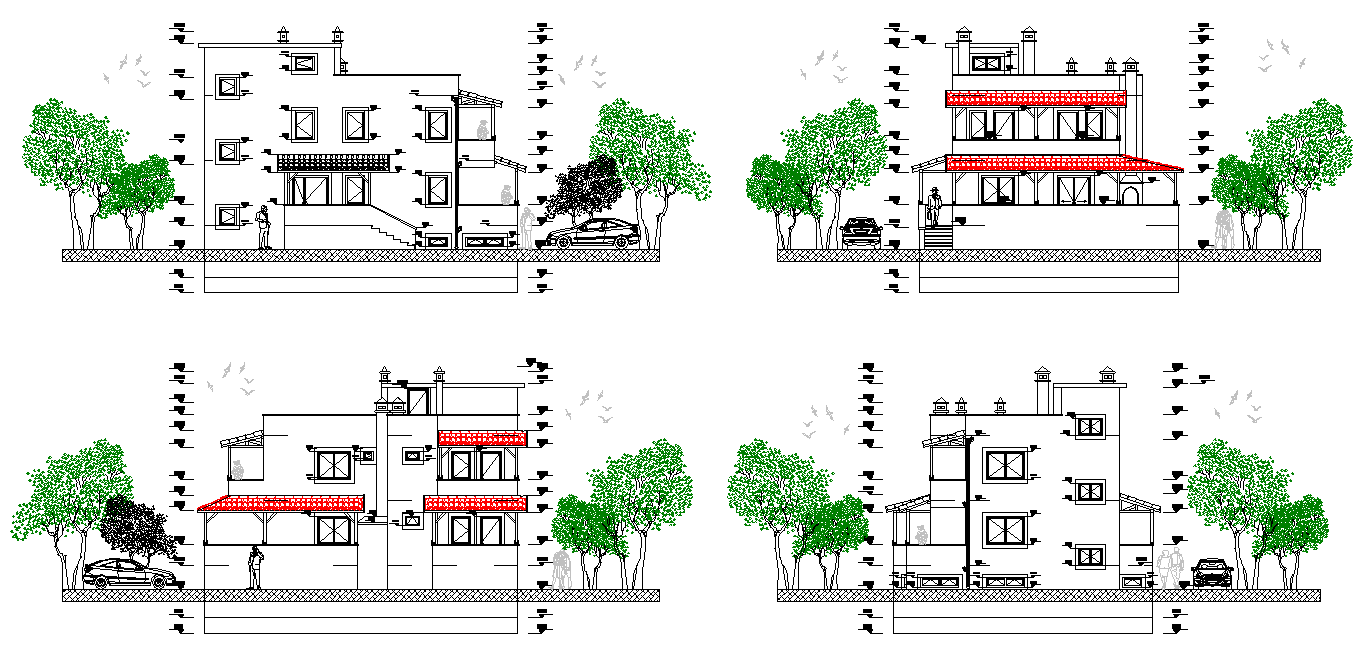Elevation house layout file