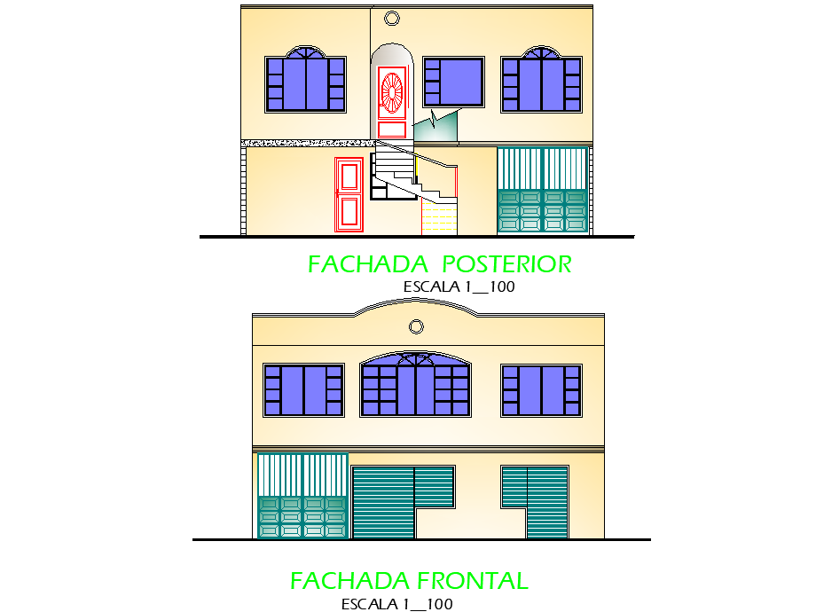 Elevation housing and local plan layout file