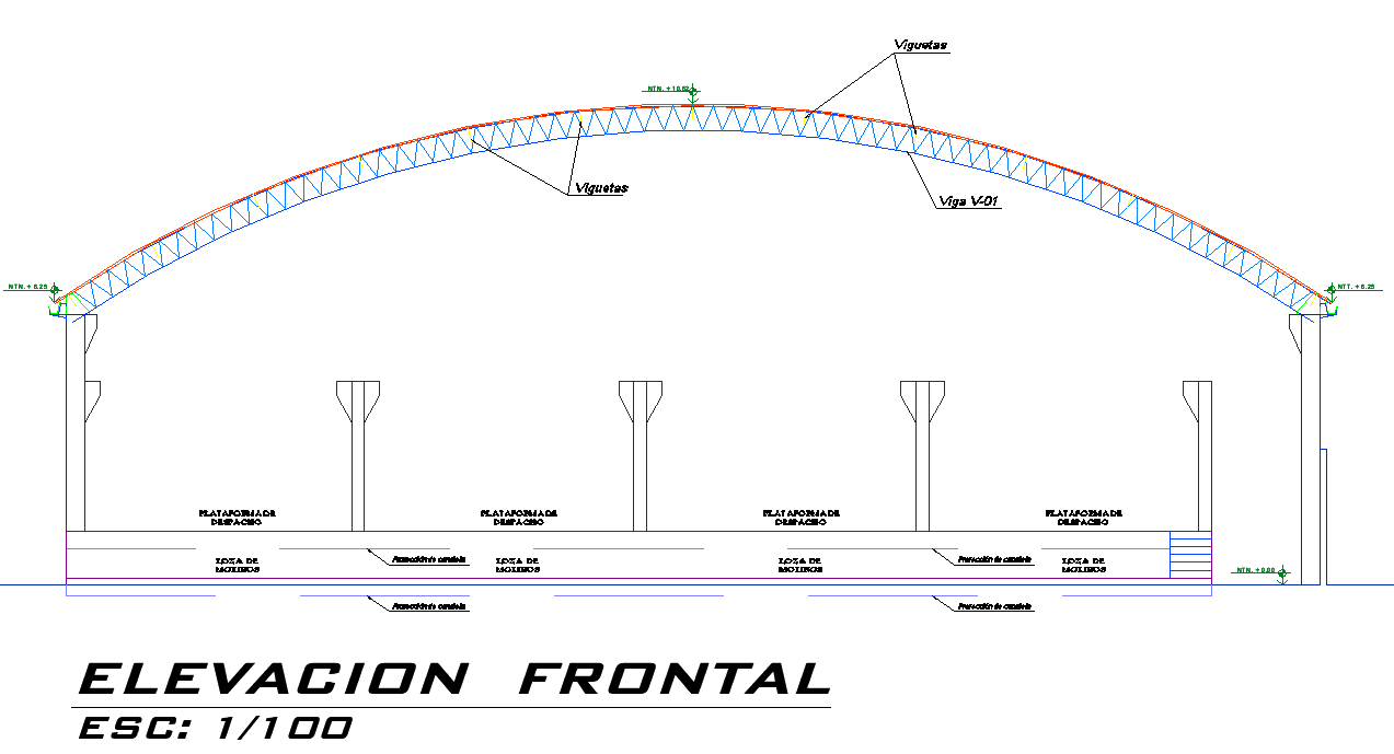 Elevation ice planthielmar plan detail dwg file