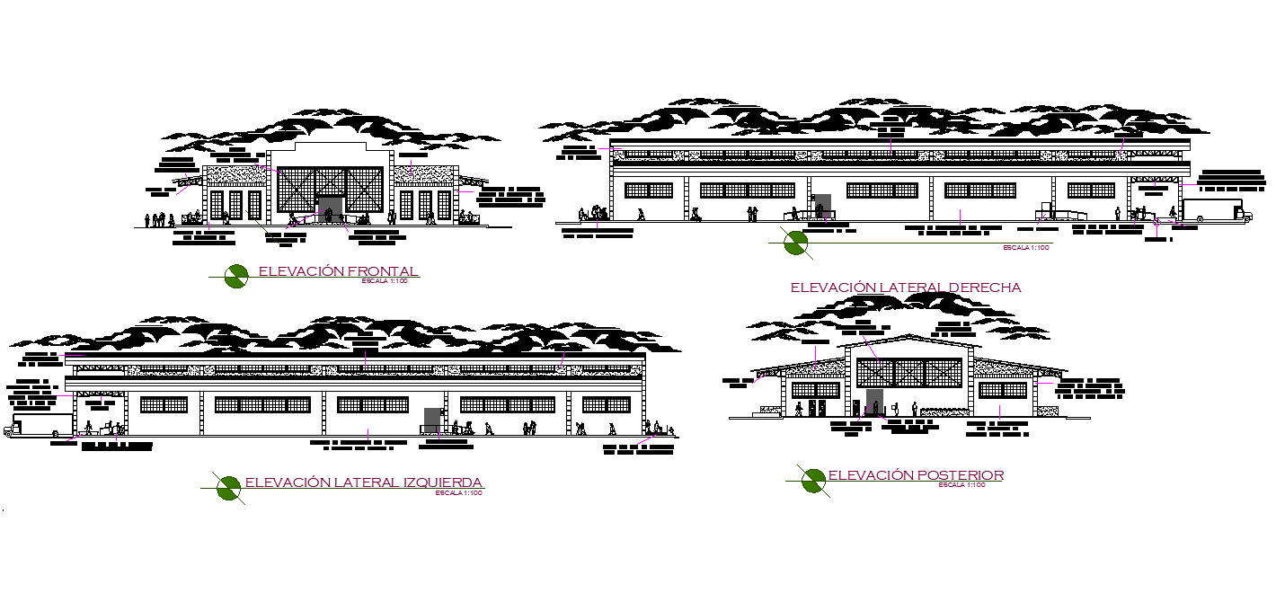 Elevation market autocad file