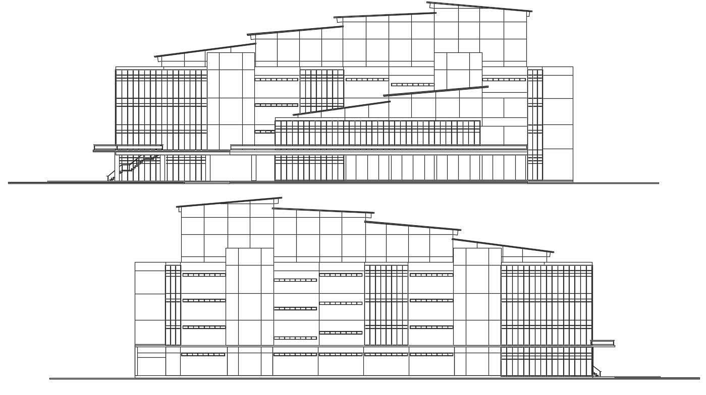 Elevation of the auditorium 