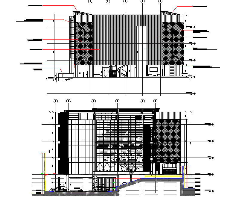 Elevation office plan
